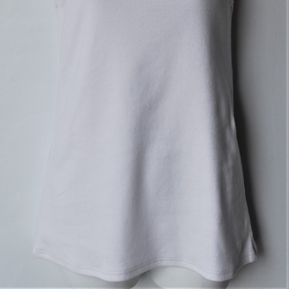 Soft Surroundings Sequined White Basic Tank Top - image 5
